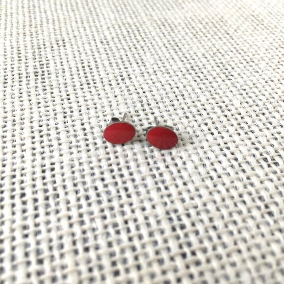 Red and Aqua Earrings ~ **2 for $20** - Picture 3 of 5